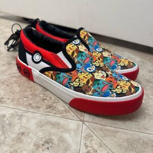 Kids Pokemon Slip On Sneakers Size 3